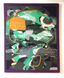 Purple Knit Painting (1)