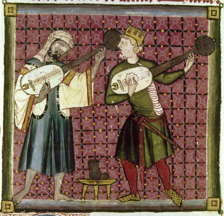 European_and_Islamic_musicians_in_13th_century_playing_stringed_instruments