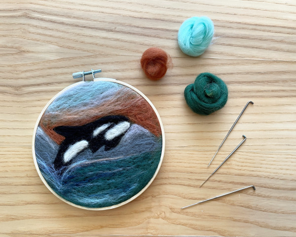 Needle Felted PNW Landscapes - 4x5