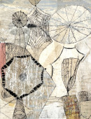 Seeds and Weeds #1. 30 x 22 2025. collage on paper