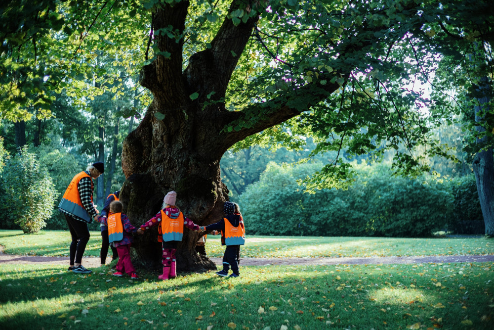 school children tree_photographer Jussi Hellsten