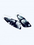 ginkgo Earrings Black